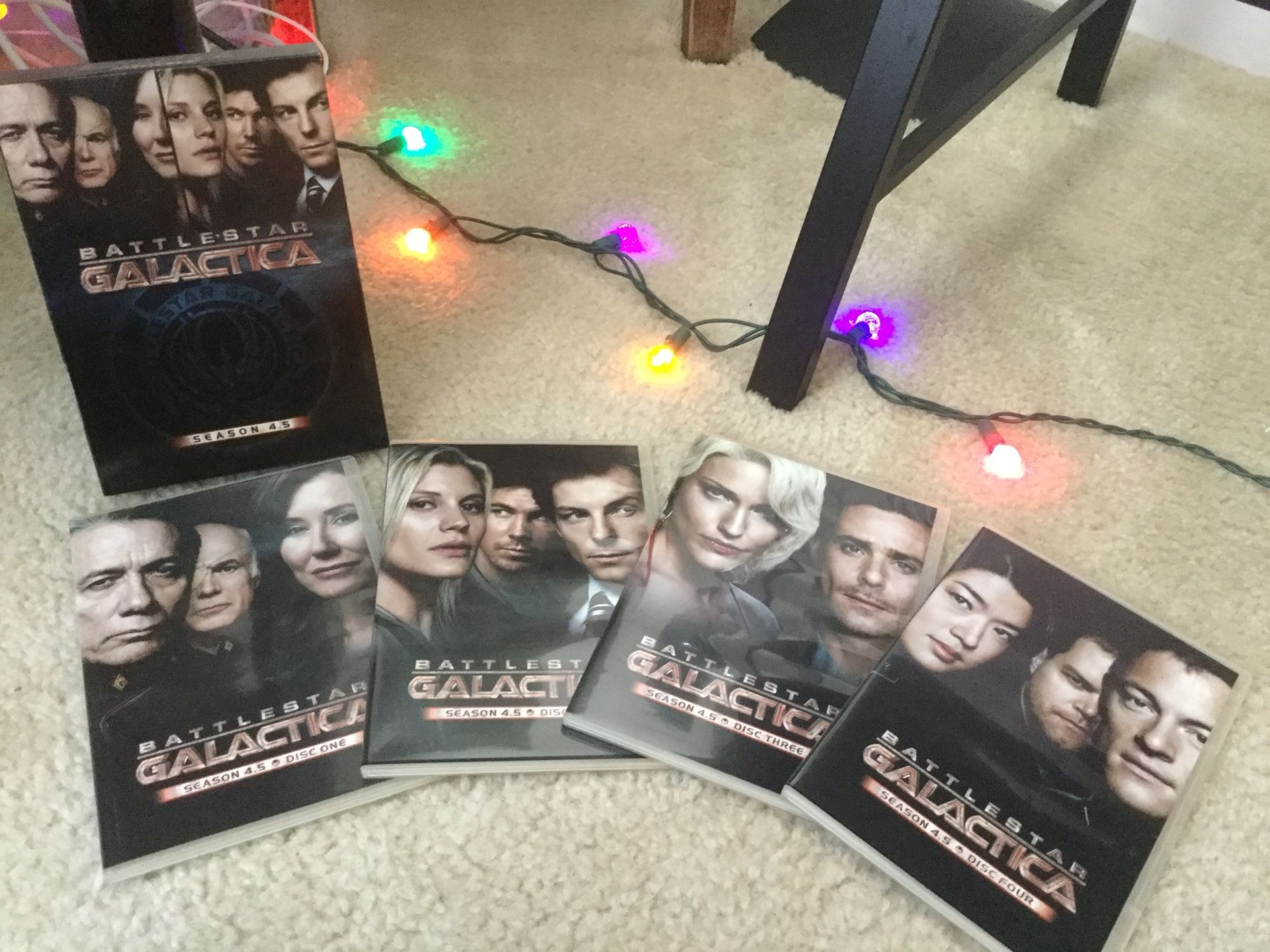 I have the complete Seasons for Battlestar Galactica from Season 1 -Season 4.5 😎👍🍿. 📀📀📀📀📀 🎥