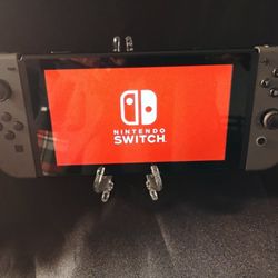 Nintendo Switch Clean Grey Joy Cons ( Joy-Cons ) and Brand New Power Adapter