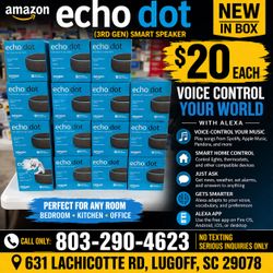 🔊 AMAZON Echo Dot (3rd Gen) – Smart Speaker w/ Alexa (Charcoal)