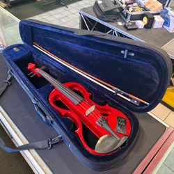 Carlo Giordano EV202 Red 4/4 Electric Violin