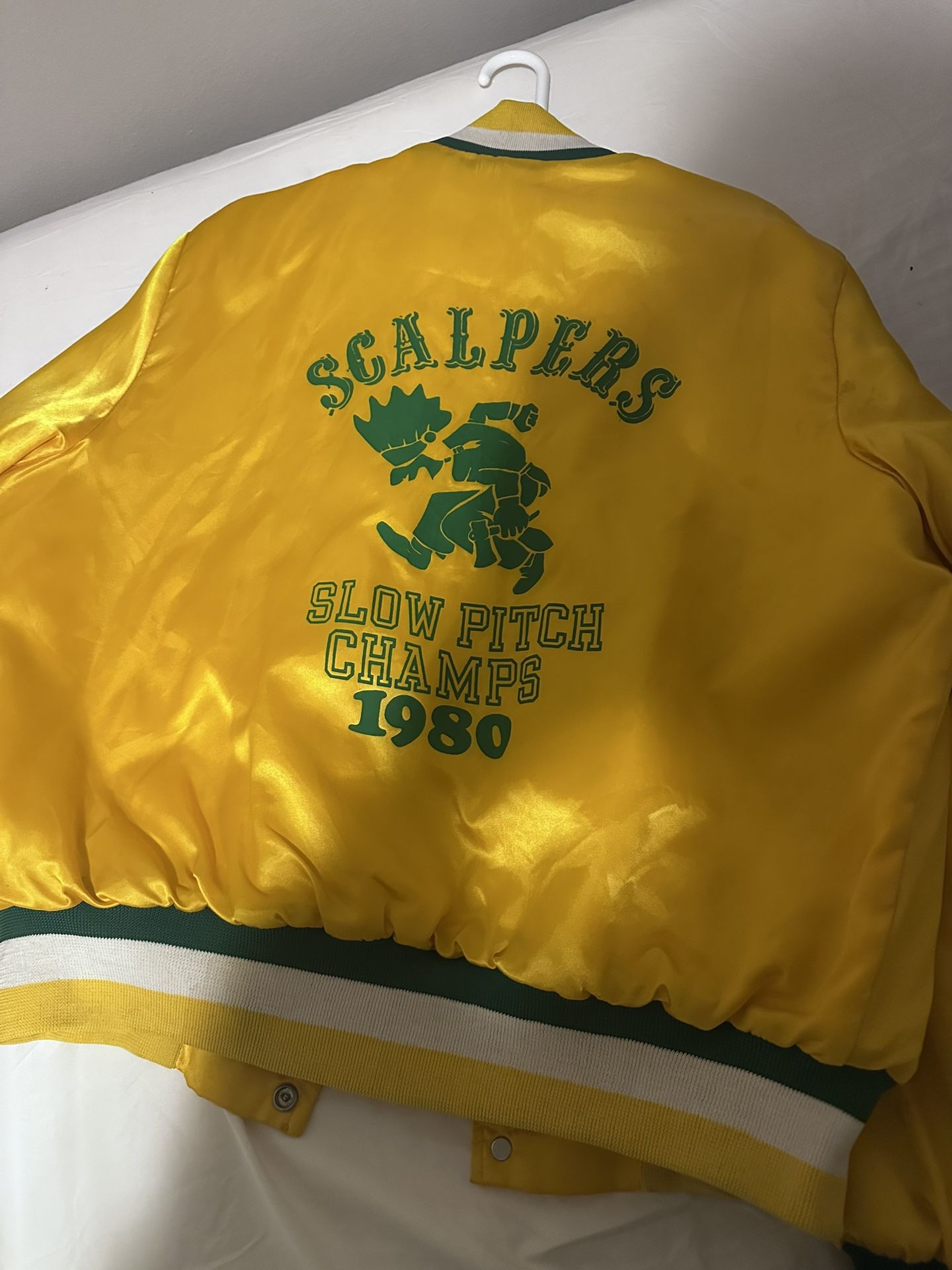 Vintage Jacket Scalpers Slow Pitch Champs 1980