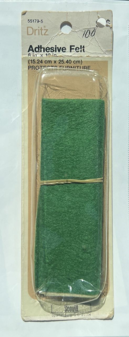 Dritz adhesive felt 6” * 10” Protects Furniture