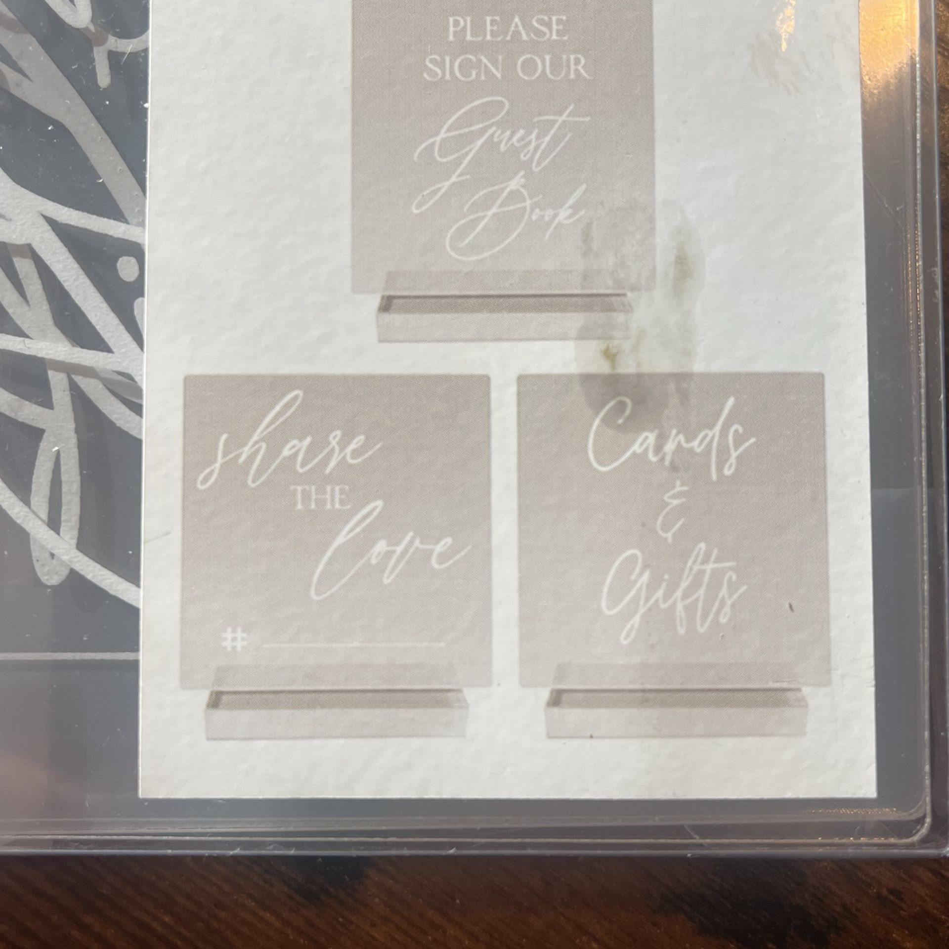 Acrylic Wedding Signs