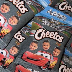 cars custom chip bags 