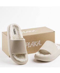 Plaka Cloud Slides with Fur