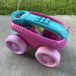 Mega Blocks Fisher Price Wagon Building Toy