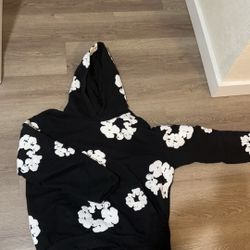 Black and white denim tears hoodie