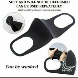 5 pc Black Face mask