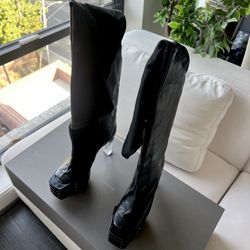 Rick Owens Flare Boots Brand 