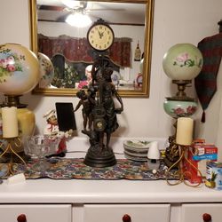 Antique, Pendulum  Clock, 