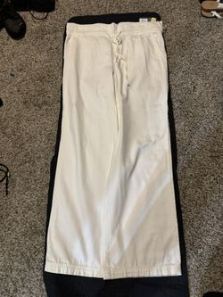 Cream Universal Thread Draw String Jeans 