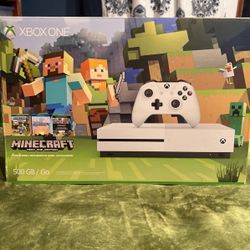 Xbox One S with 4 games and 8 Xbox 360 games
