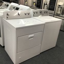 New Scratch And Dent Kenmore Washer And Dryer Set. 1 year Warranty 