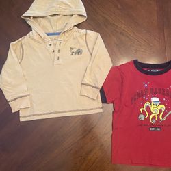 Boys Hoodie Shirt & T-shirt (size 3)