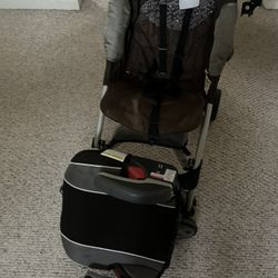 It’s Very Good stroller and booster chair. Both are very good condition for $45.total 