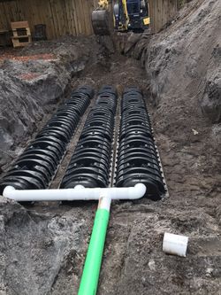 Septic tank and drainfield