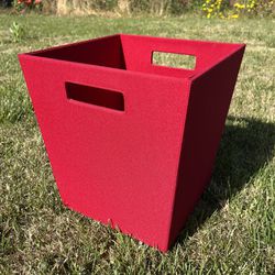 Red Container Storage Bin Basket