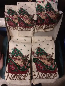6pc Christmas towel set