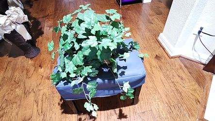Artificial Ivy Plant in Wicker Basket