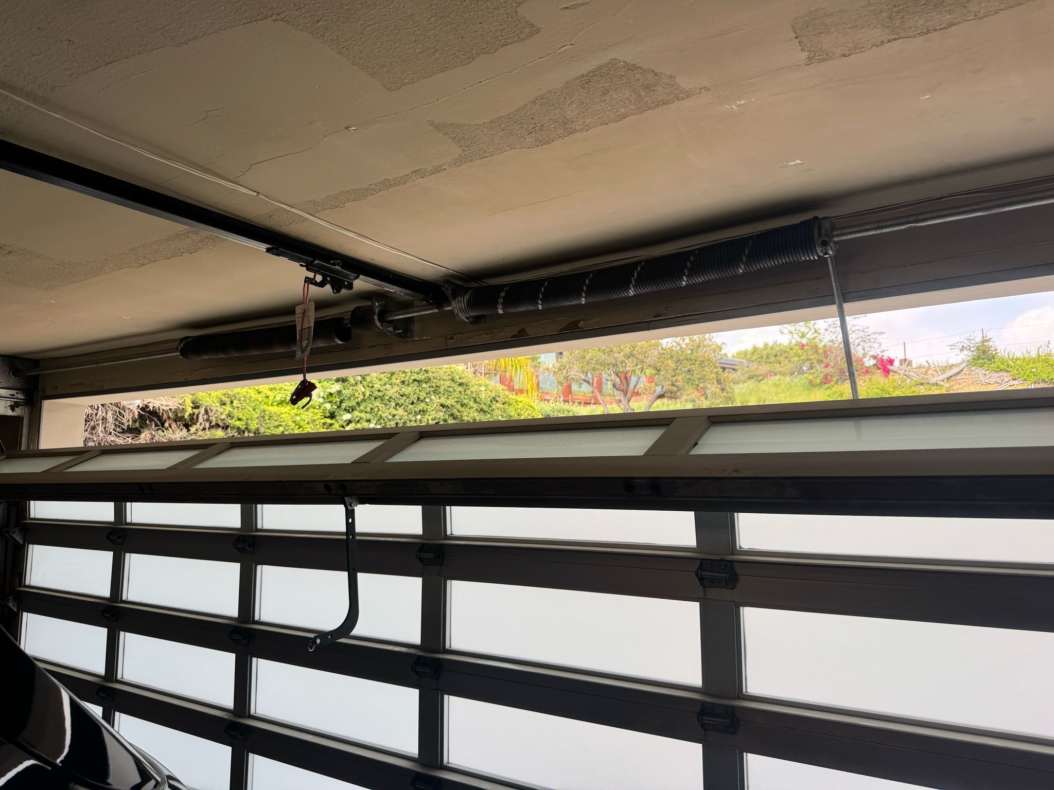 Garage Door Spring Opener Adjustment And Replace