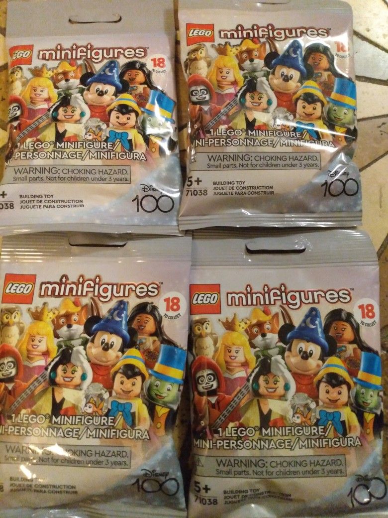 Brand New LEGO Minifigures Disney's Hundredth Anniversary Mystery Packs 71038 $7 Each
