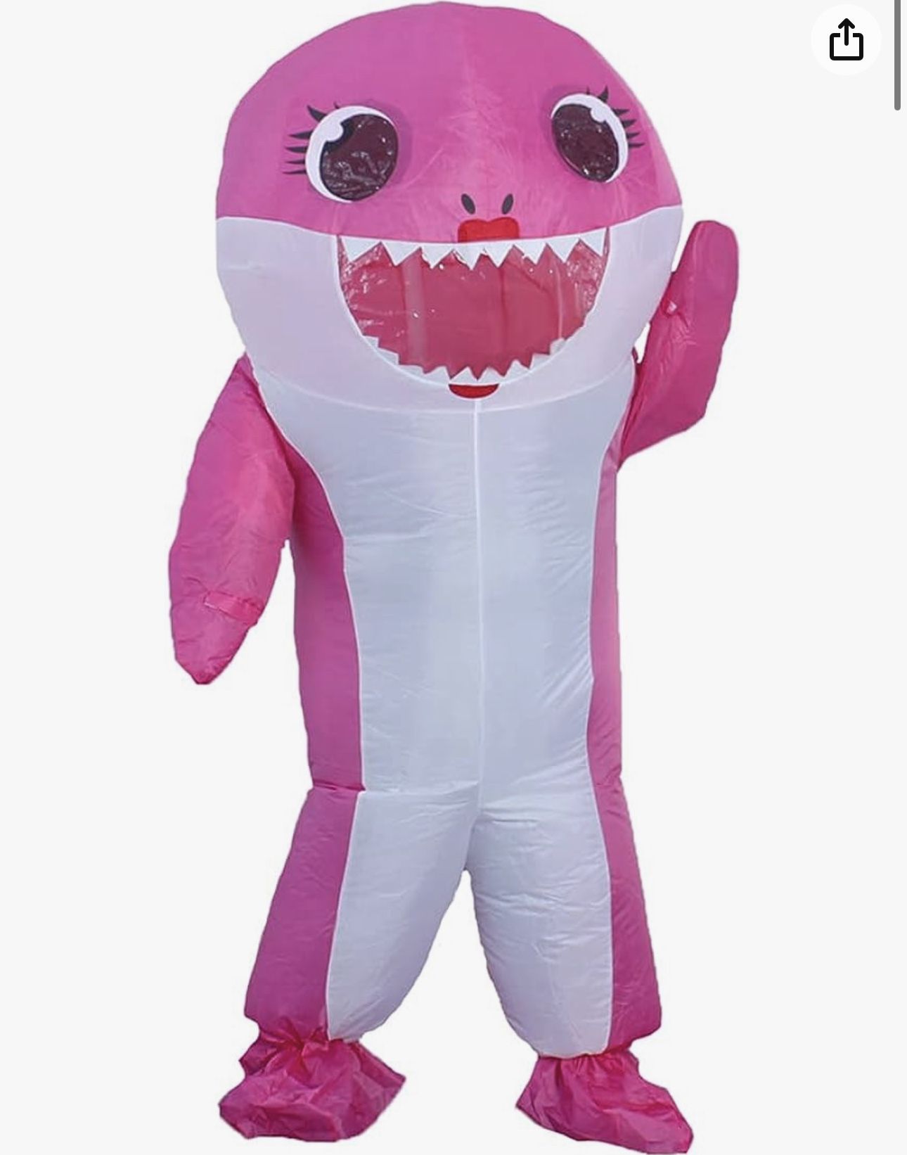 Baby Shark Inflatable Costume-Pink