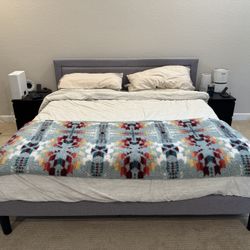 King Size Bed Frame - No Box Spring Needed