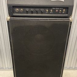 1971 Carvin B-1600 Bass Master Solid State 100-Watt Bass Guitar Amplifier w/2x15 Speaker Cabinet ~ RARE!!
