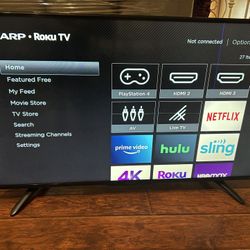 Sharp LCD Roku 50” TV 