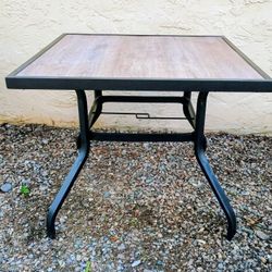 * Just Reduced! Black Friday Special!*Indoor/Outdoor Metal Bistro Table With Waterproof Tabletop