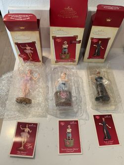 I Love Lucy Ornaments, Set Of 3 From Christmas 2003, 2004, 2005