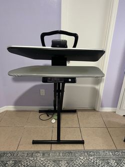Adjustable Ironing Board with Iron Rest