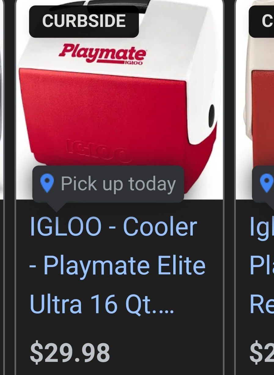 16 Quart Igloo Playmate Cooler Red Non Locking 