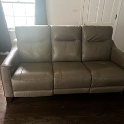 Flexsteel Leather Power Reclining Sofa 