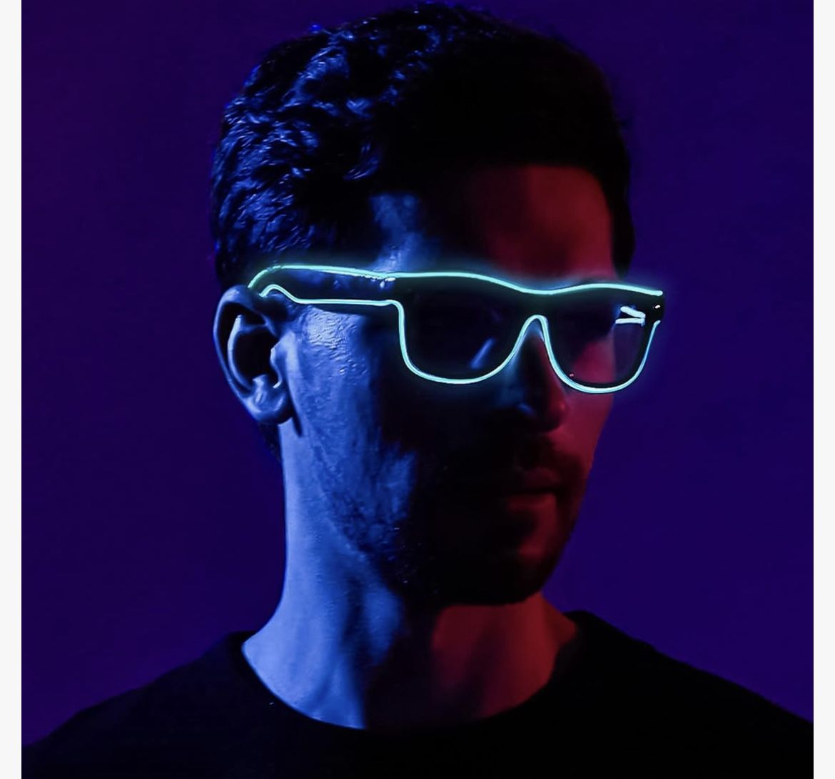 Glow In The Dark Halloween Costume Glasses