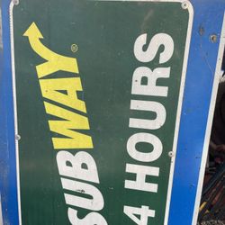 Subway Sign Metal