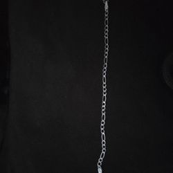 Silver 925 Figaro Bracelet 100% Plata 