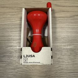 IKEA LJUSA hand-driven LED torch- Red Wind up LED Flashlight