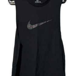 Nike (D) Women’s Dri-FIT Tank Top Sz S Black Gray Activewear Sports Athletic EUC