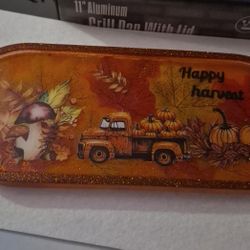 Thanksgiving Oval Trinklet Tray 