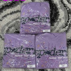 Sp5der hoodie V2 PURPLE