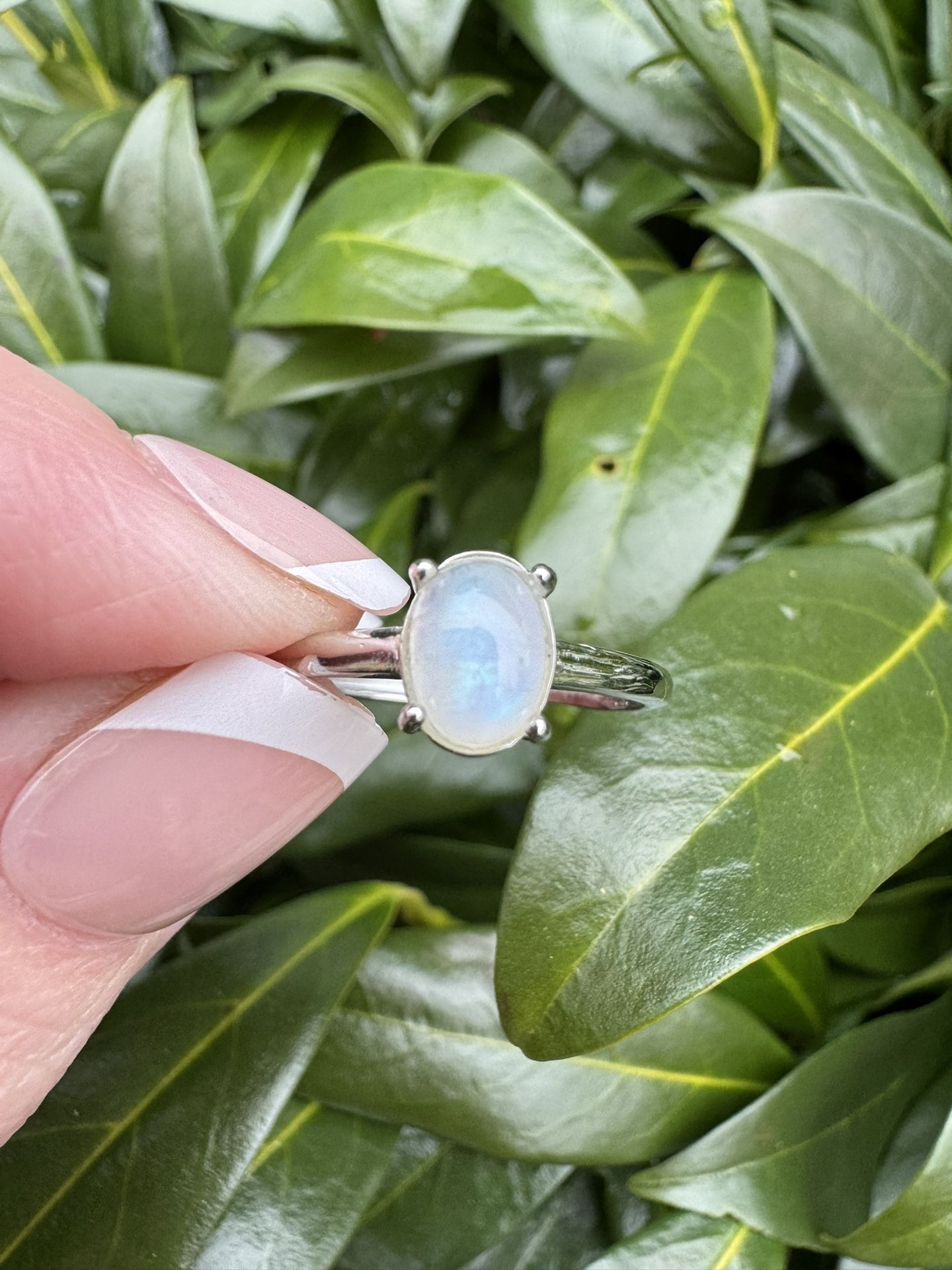 Moonstone Adjustable Ring