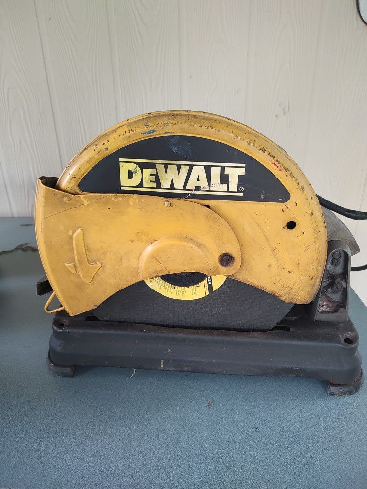 DEWALT chop saw.