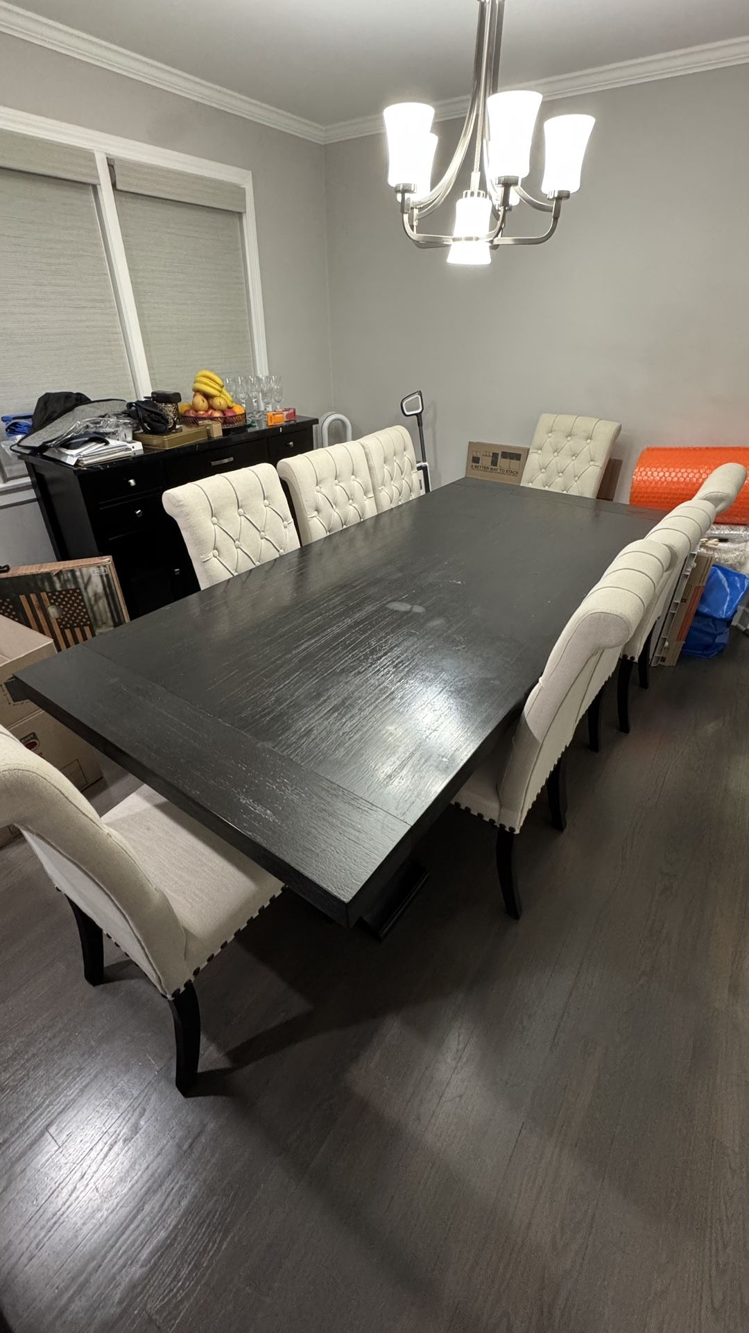 8 Person Dining Room Table Set