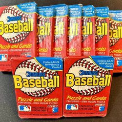 Lot Of (9) 1988 Donruss Wax Pack Baseball Card Lot- FACTORY SEALED - MLB HOF