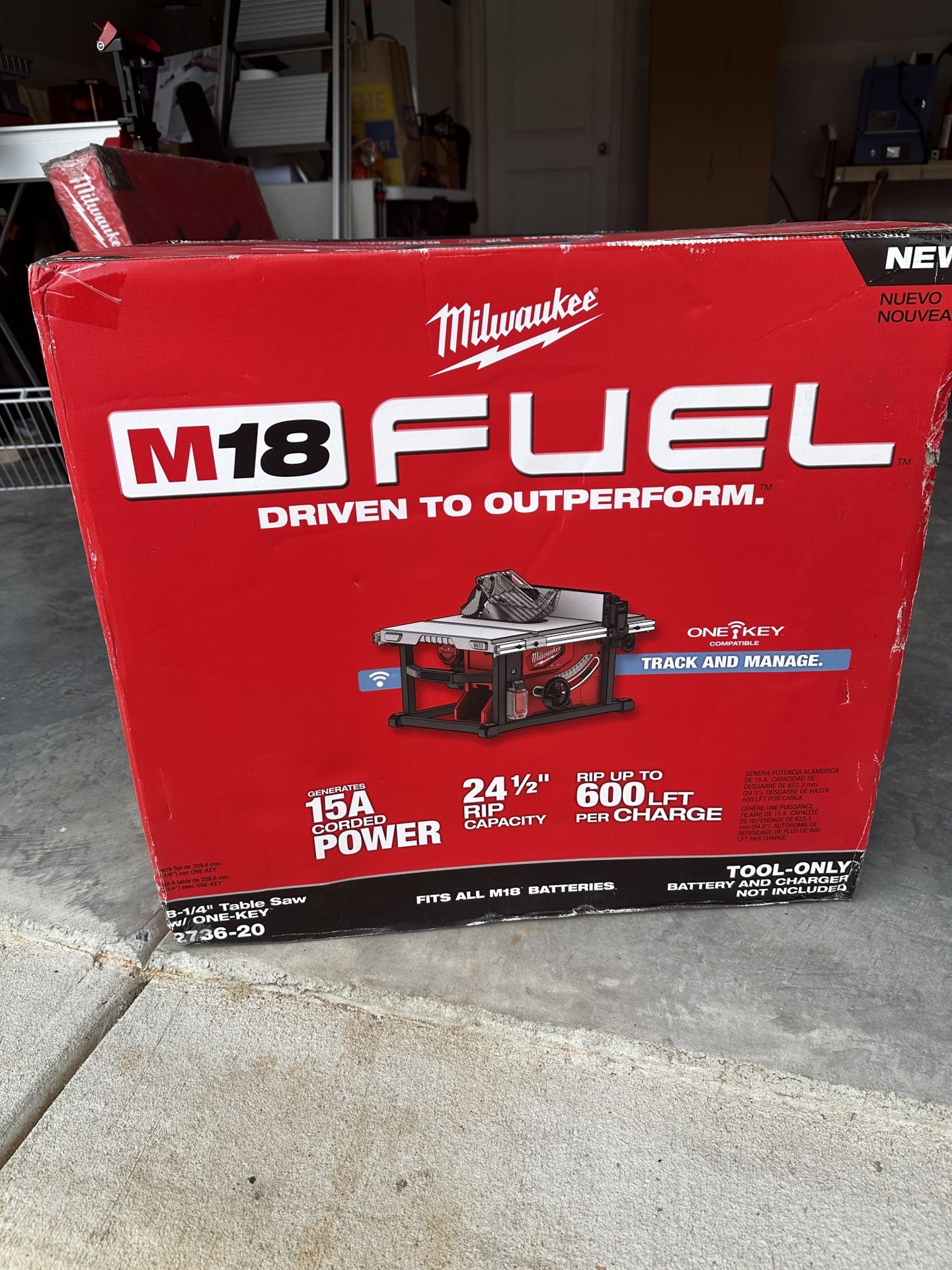 M18 Milwaukee Table Saw W/ Stand