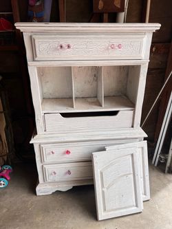 Hardwood tall dresser