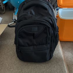 Black Backpack On Wheels 