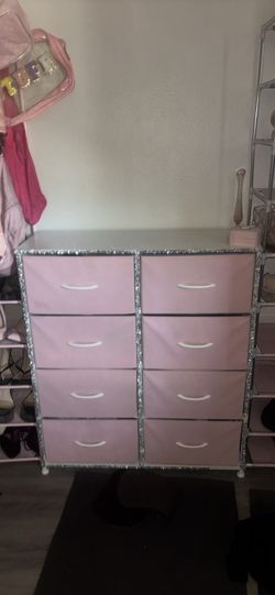 Pink dresser