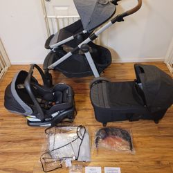 Graco Modes Nest2Grow Travel System with Expandable Double Stroller , Infant Car Seat , and compatible Carry Cot with separate Stand